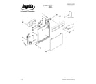 Inglis IWU22361 frame and console parts diagram
