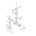 Inglis IWU22361 pump and spray arm parts diagram