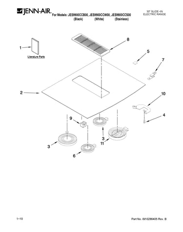 Cooktop parts