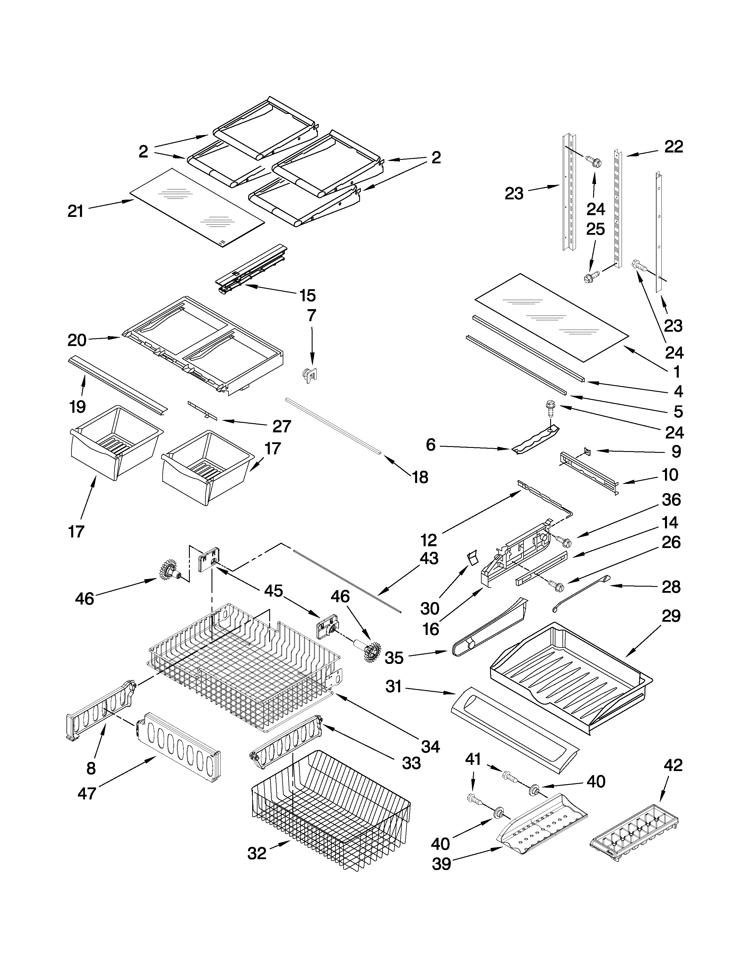 Shelf parts