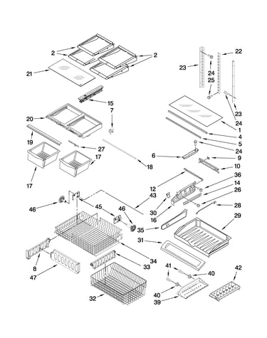 Shelf parts