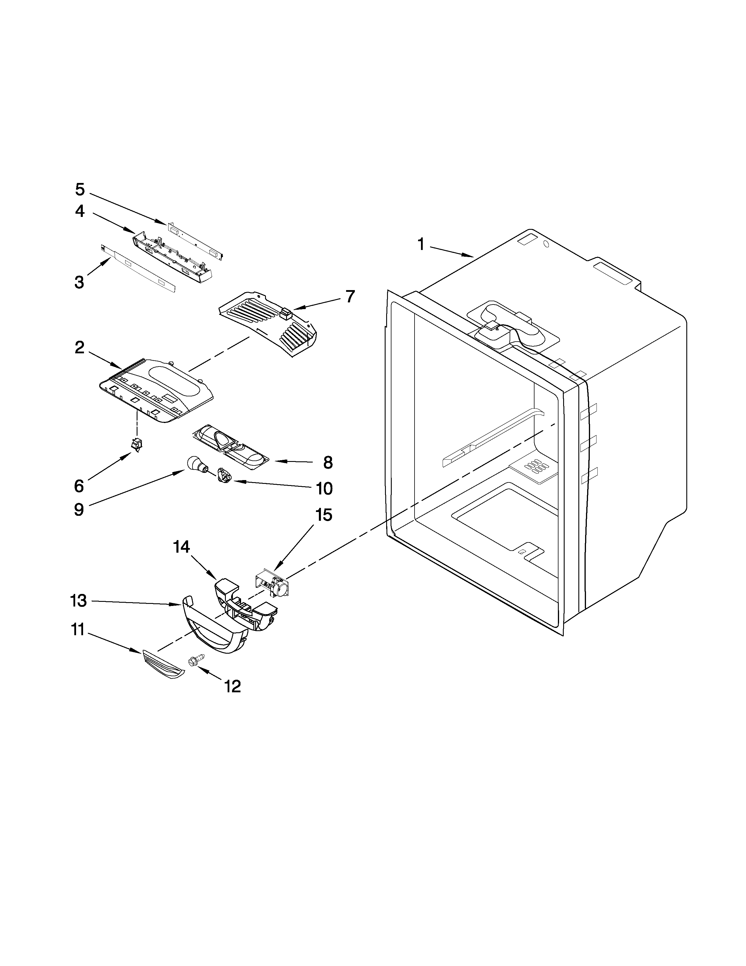 Refrigerator liner parts