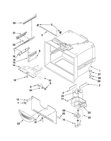 Freezer liner parts