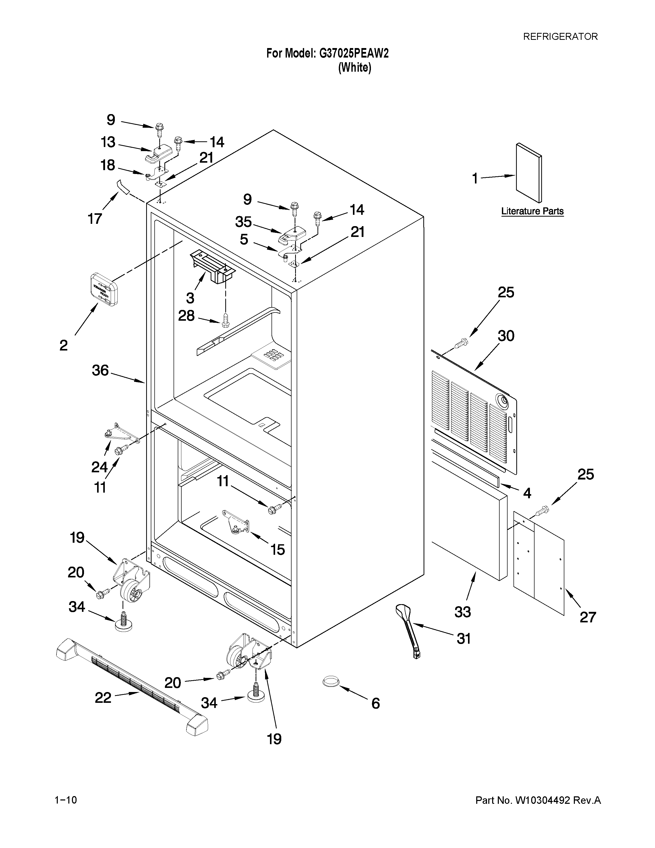 CABINET PARTS