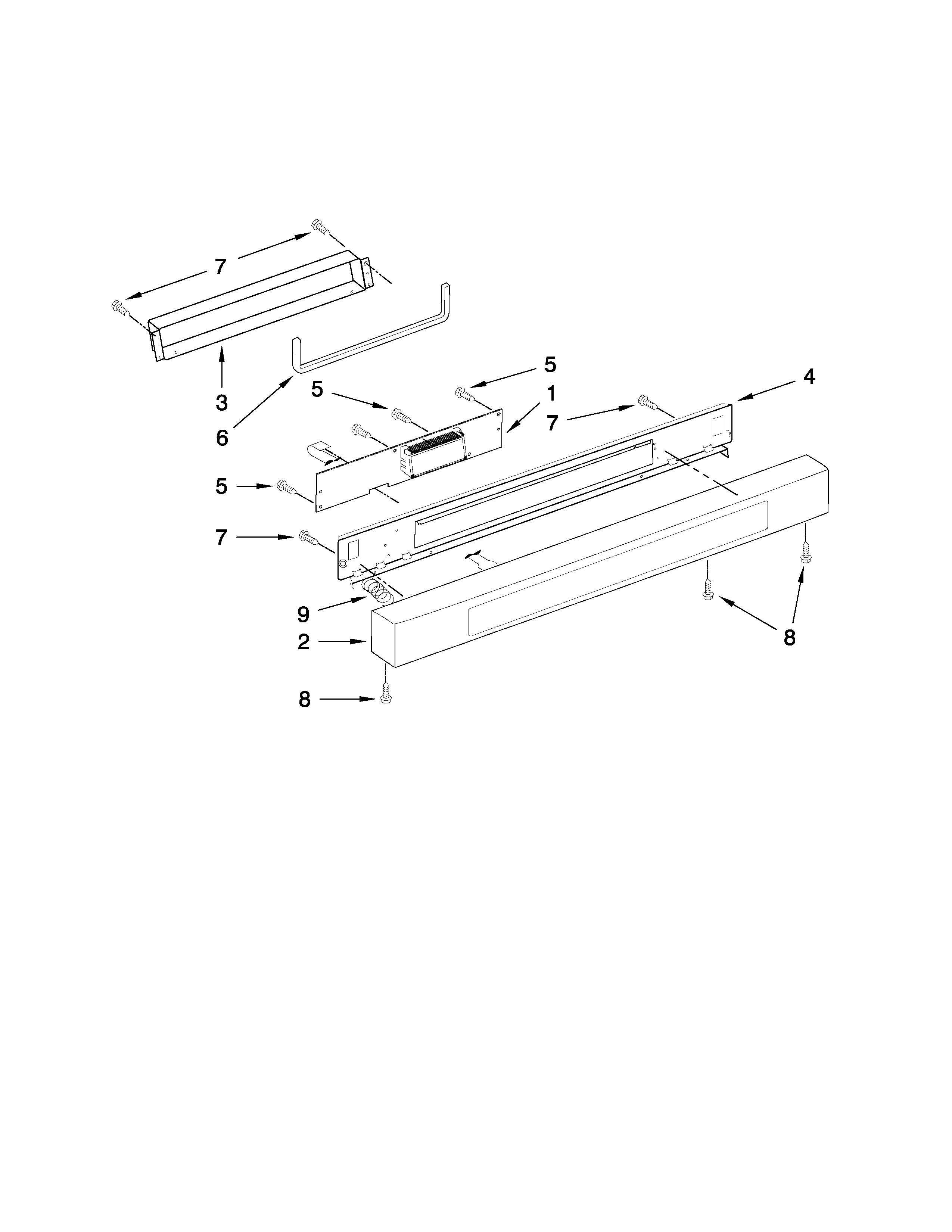 MICROWAVE CONTROL PANEL PARTS