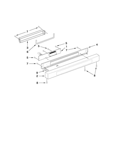 Microwave control panel parts