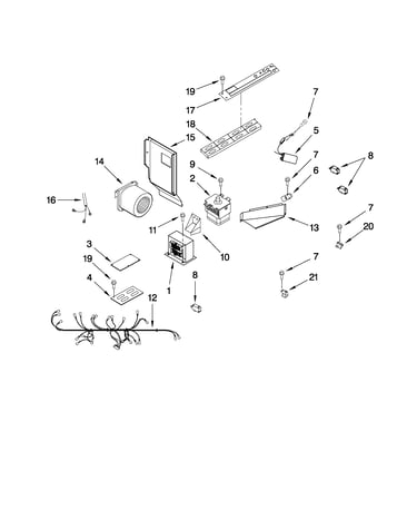 Microwave interior parts