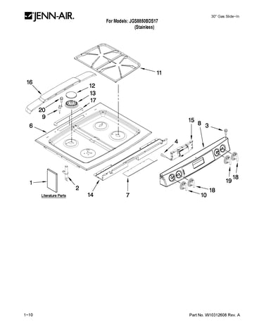 Cooktop parts
