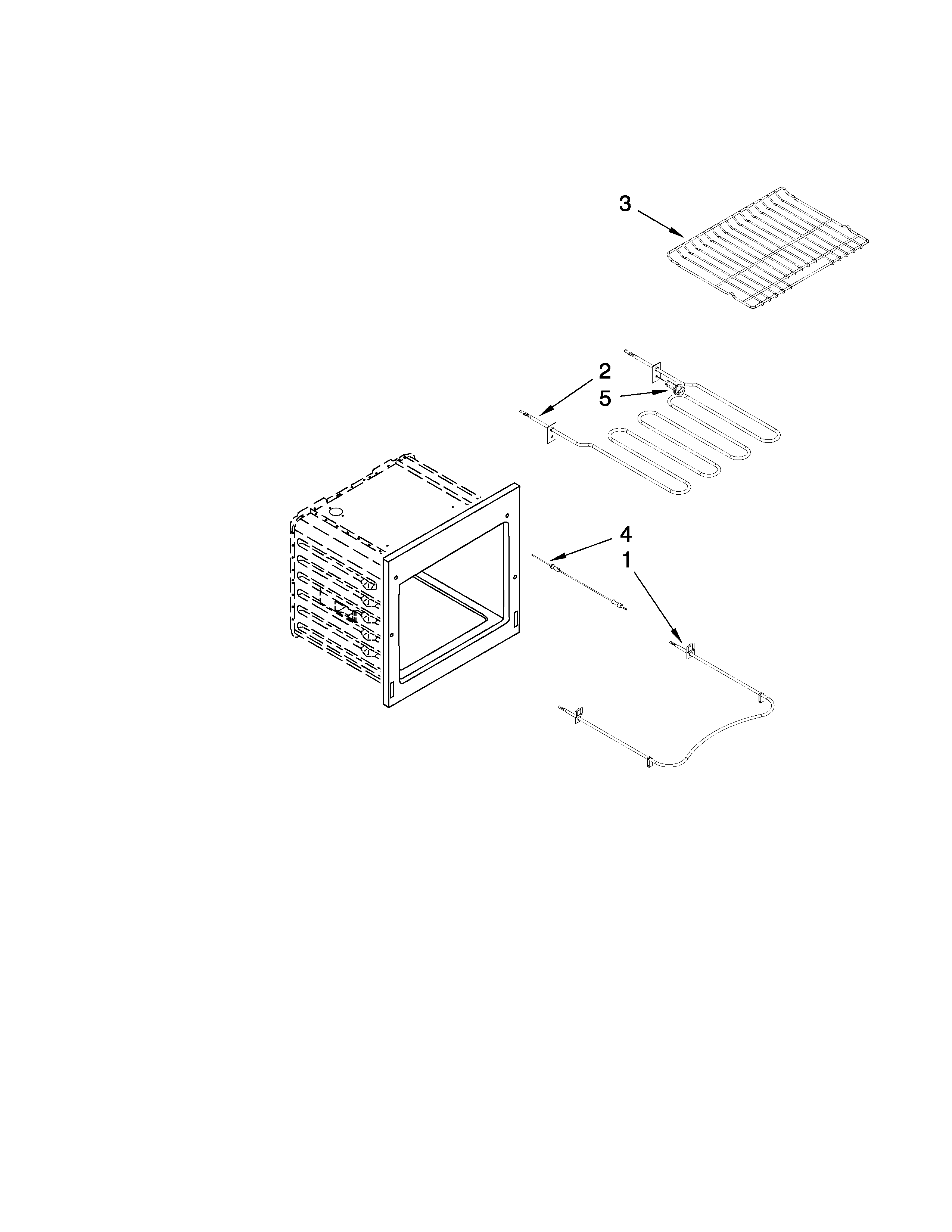 Internal oven parts