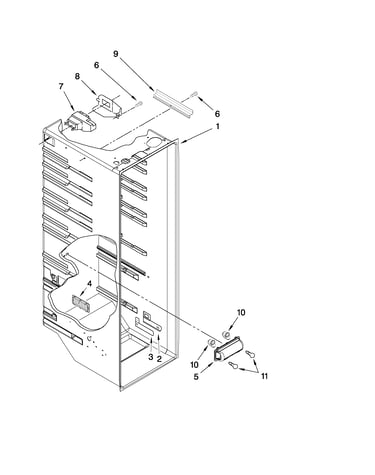 Refrigerator liner parts