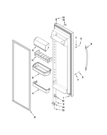 Refrigerator door parts