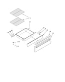Drawer and rack parts