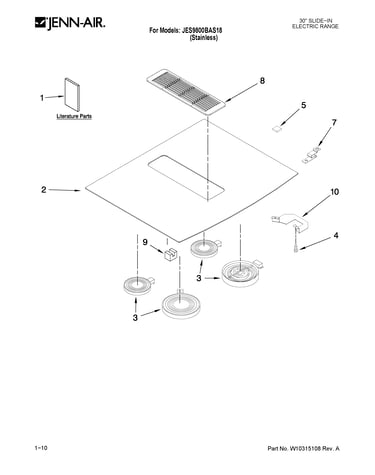 Cooktop parts