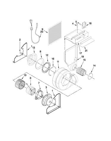 Blower assembly parts