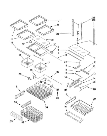 Shelf parts