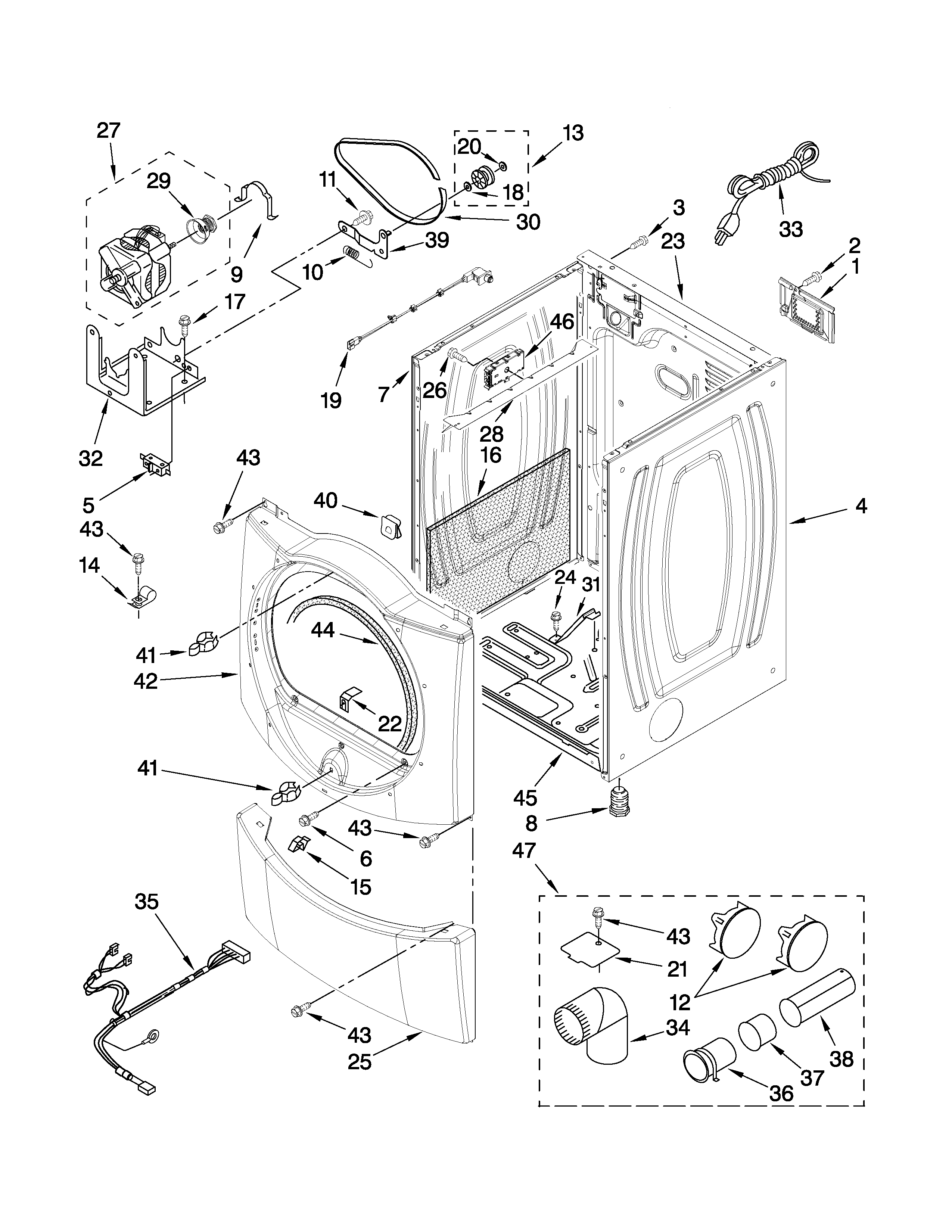 Cabinet parts