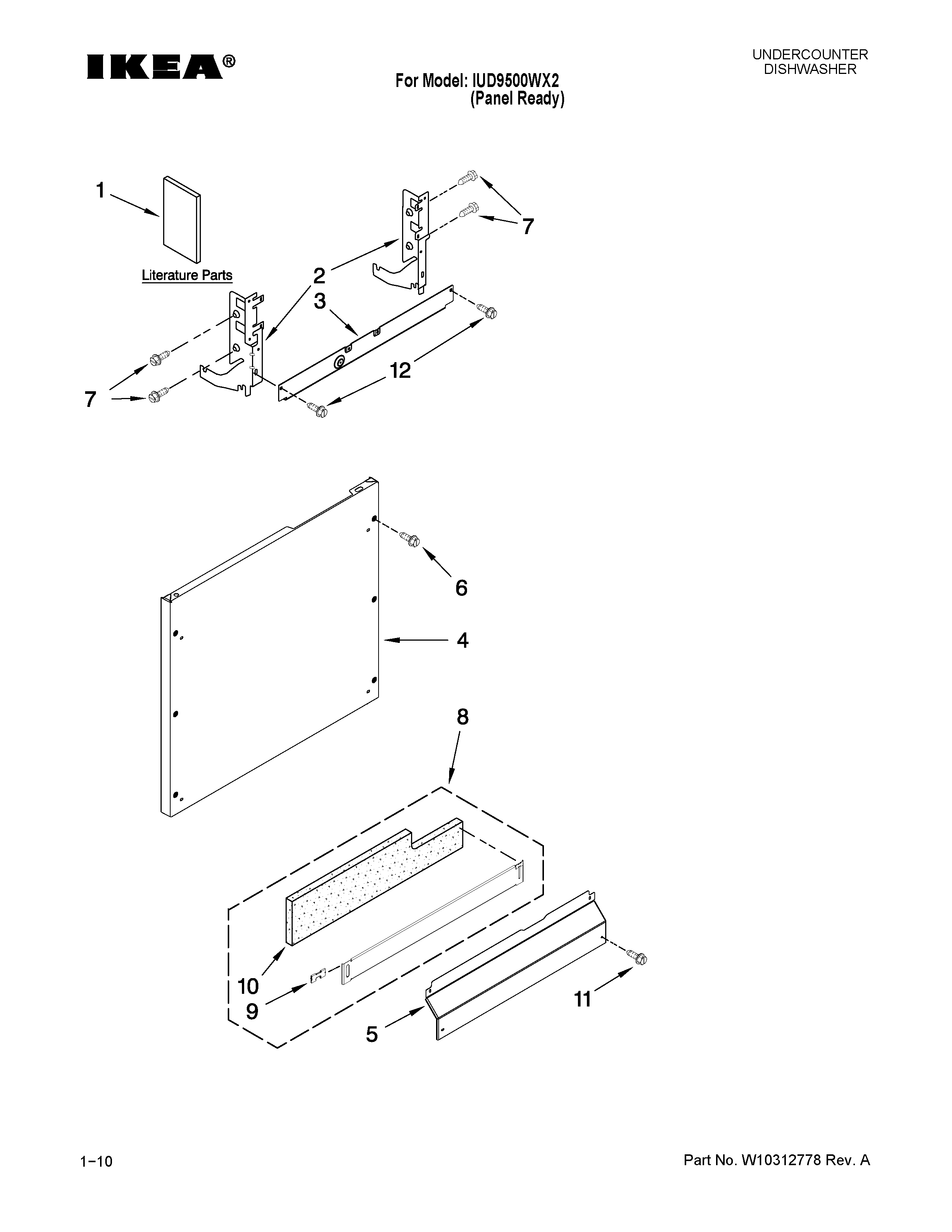 Door and panel parts