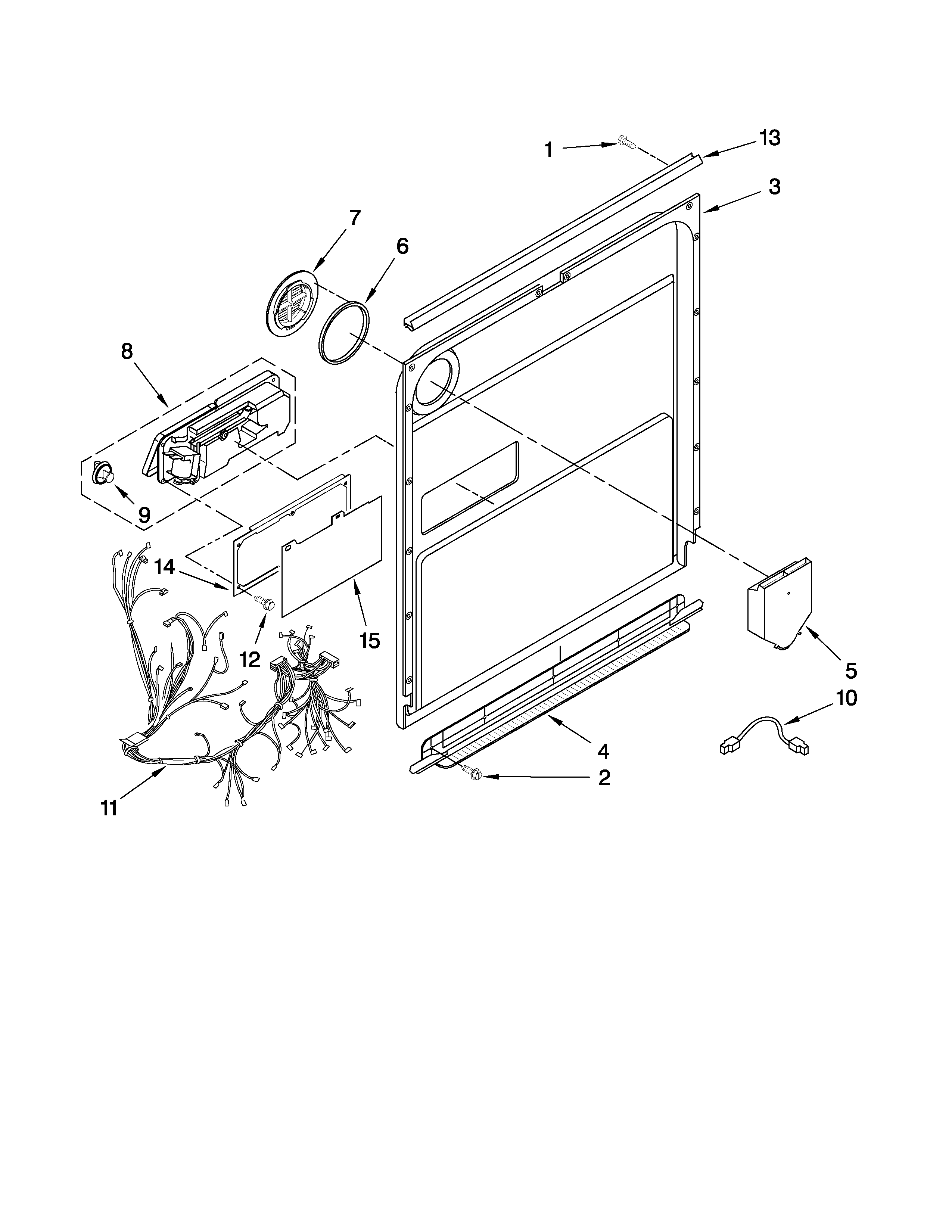 Door and latch parts