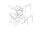 Ikea IUD9500WX2 tub and frame parts diagram