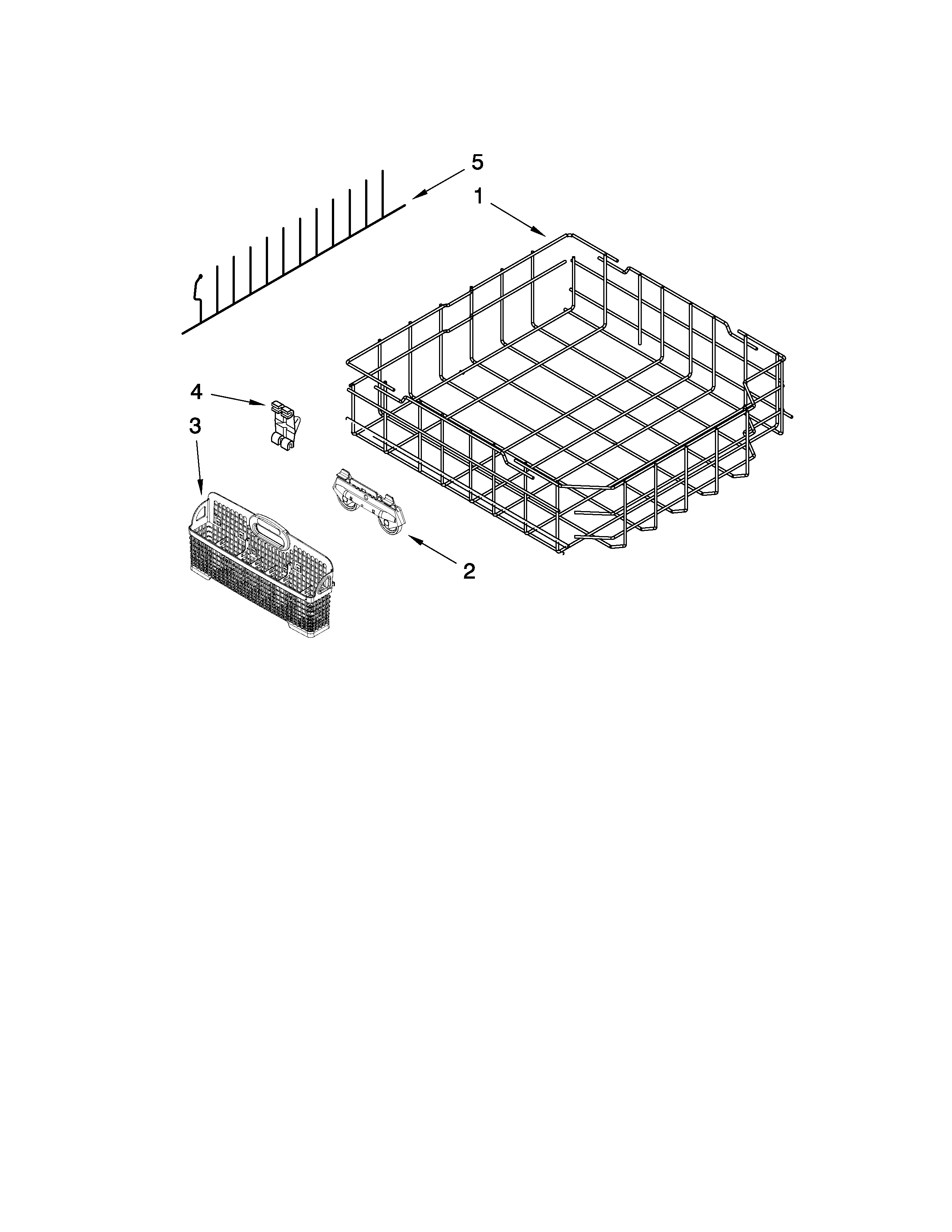 Lower rack parts