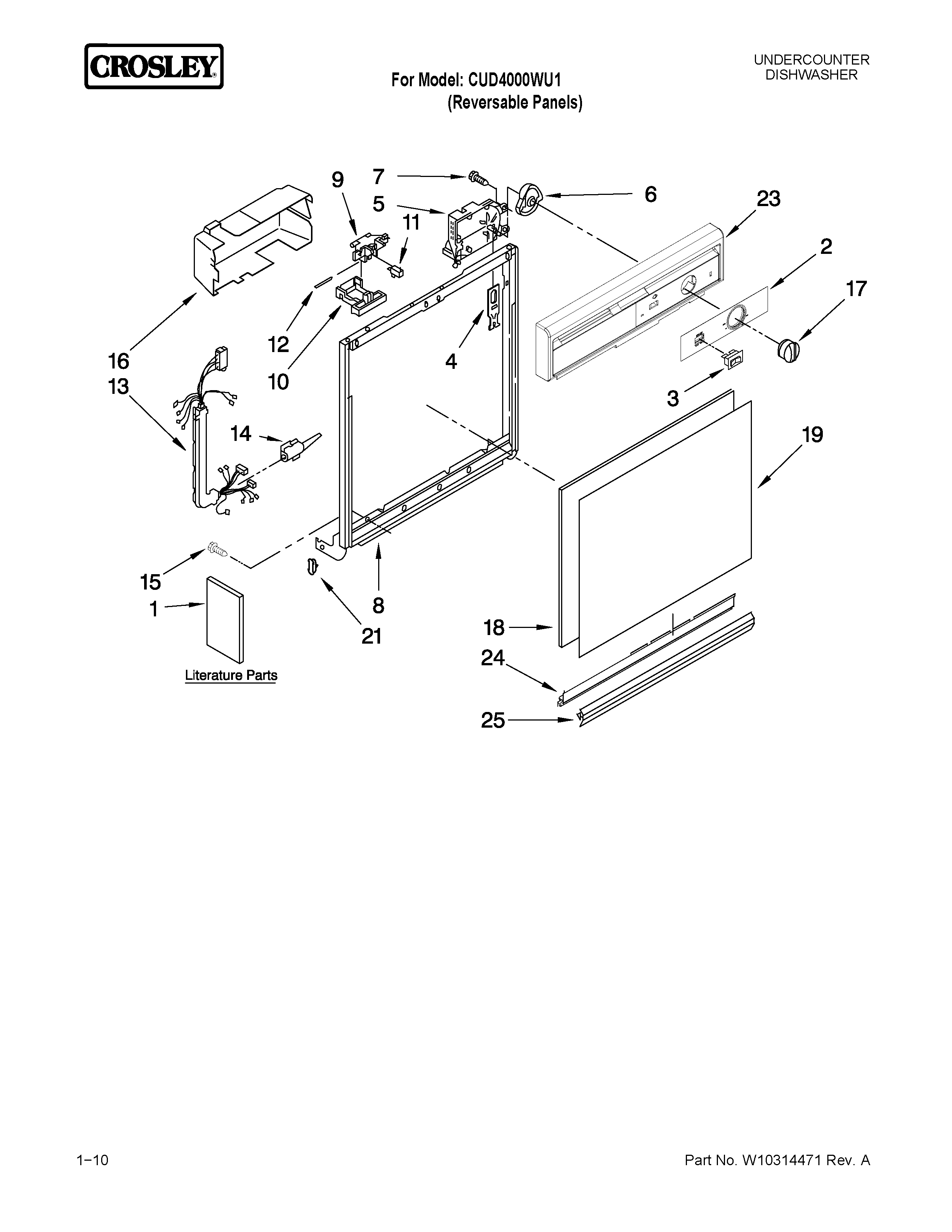 Frame and console parts