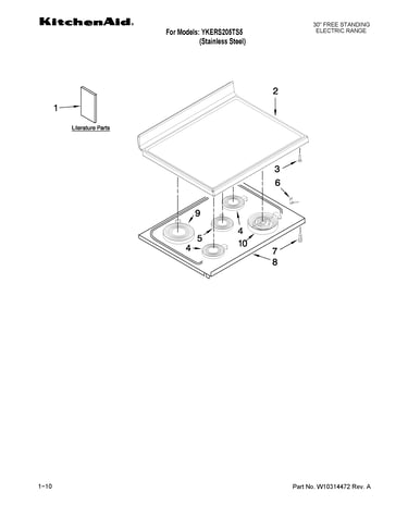 Cooktop parts