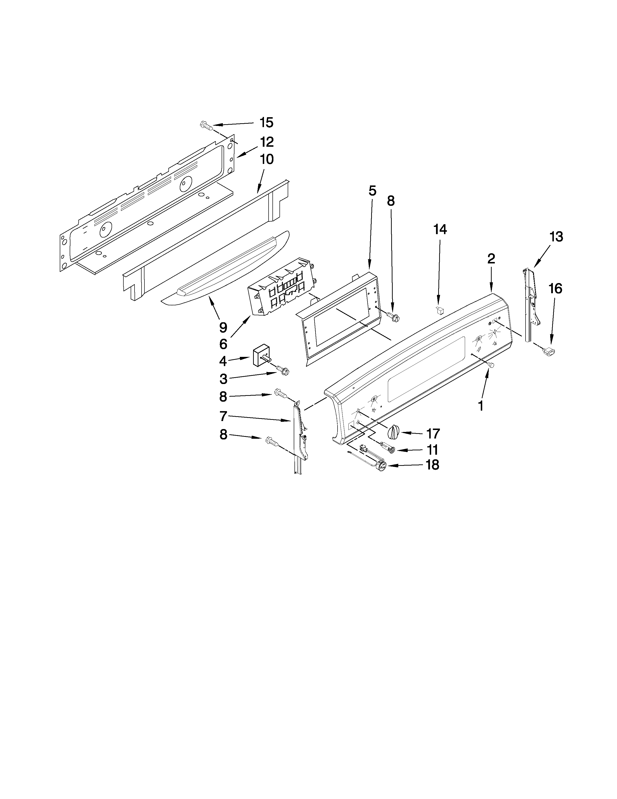 Control panel parts