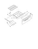 Drawer and rack parts