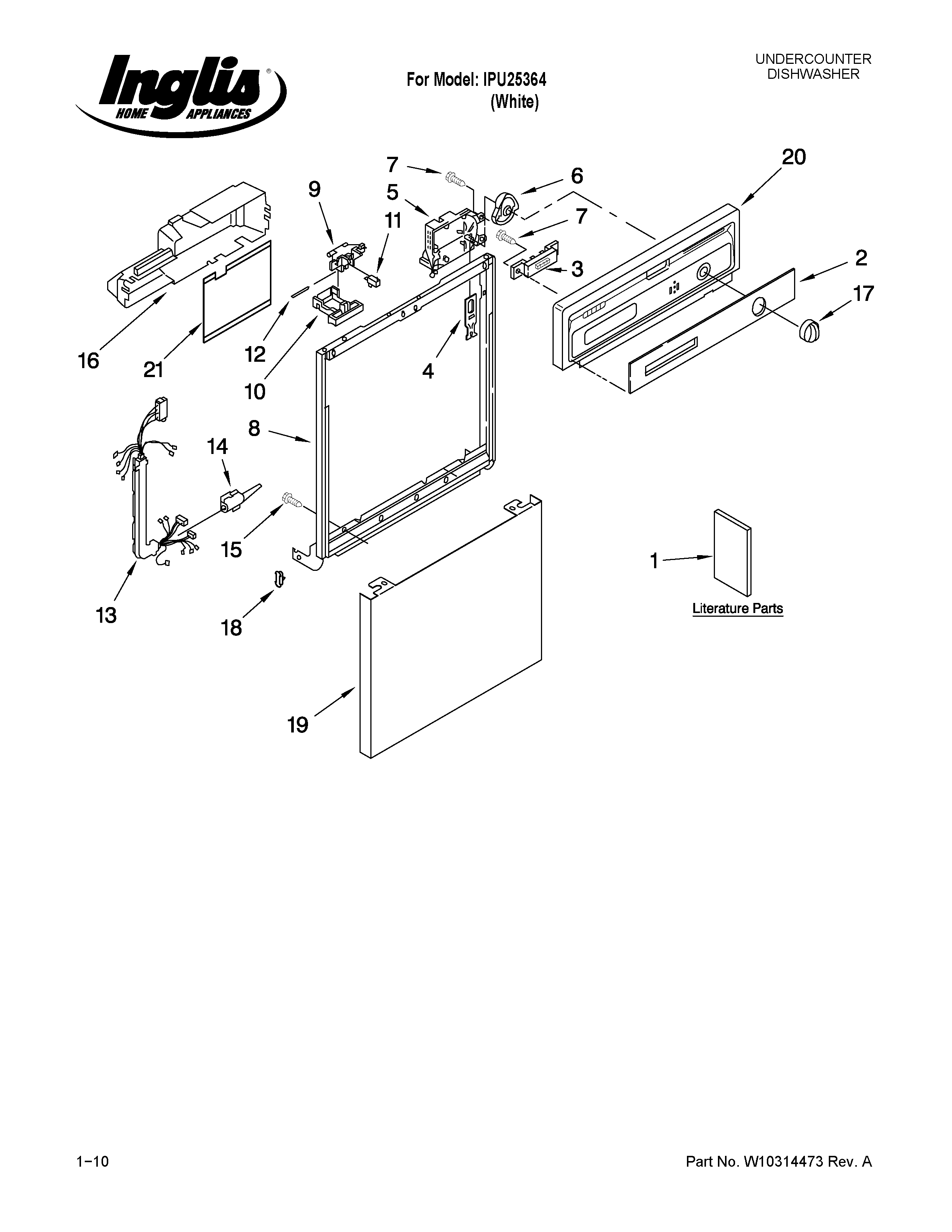 Frame and console parts