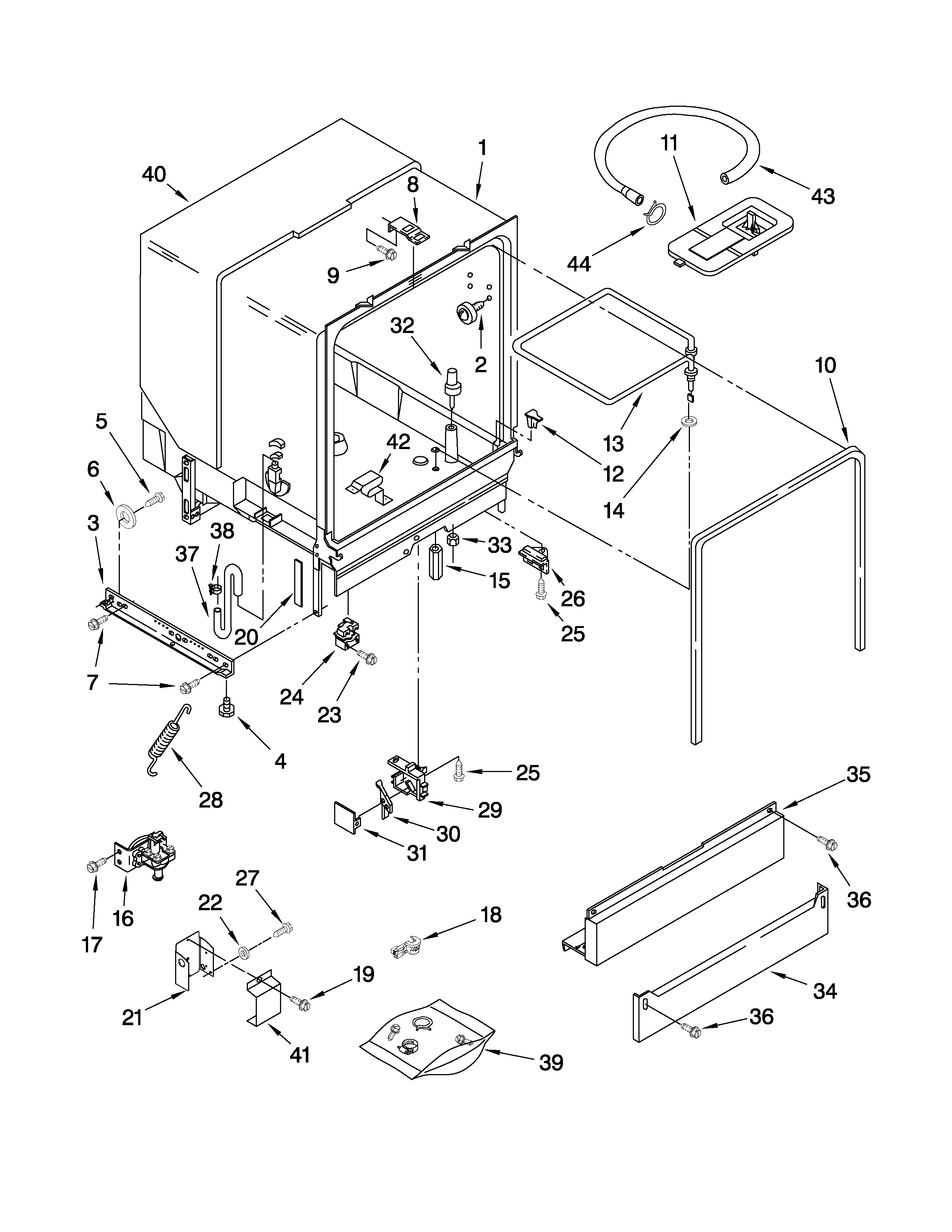 Tub assembly parts
