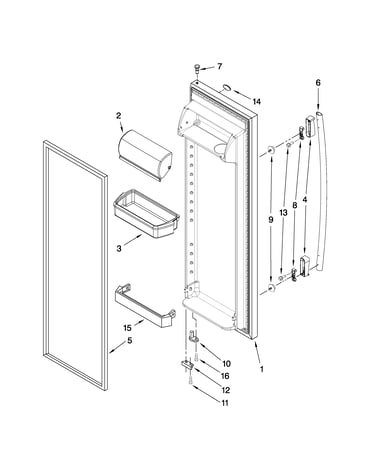 Refrigerator door parts