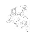 Whirlpool ED5FVGXWS01 dispenser front parts diagram