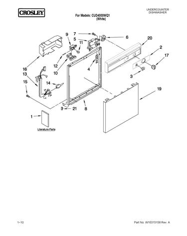 Frame and console parts