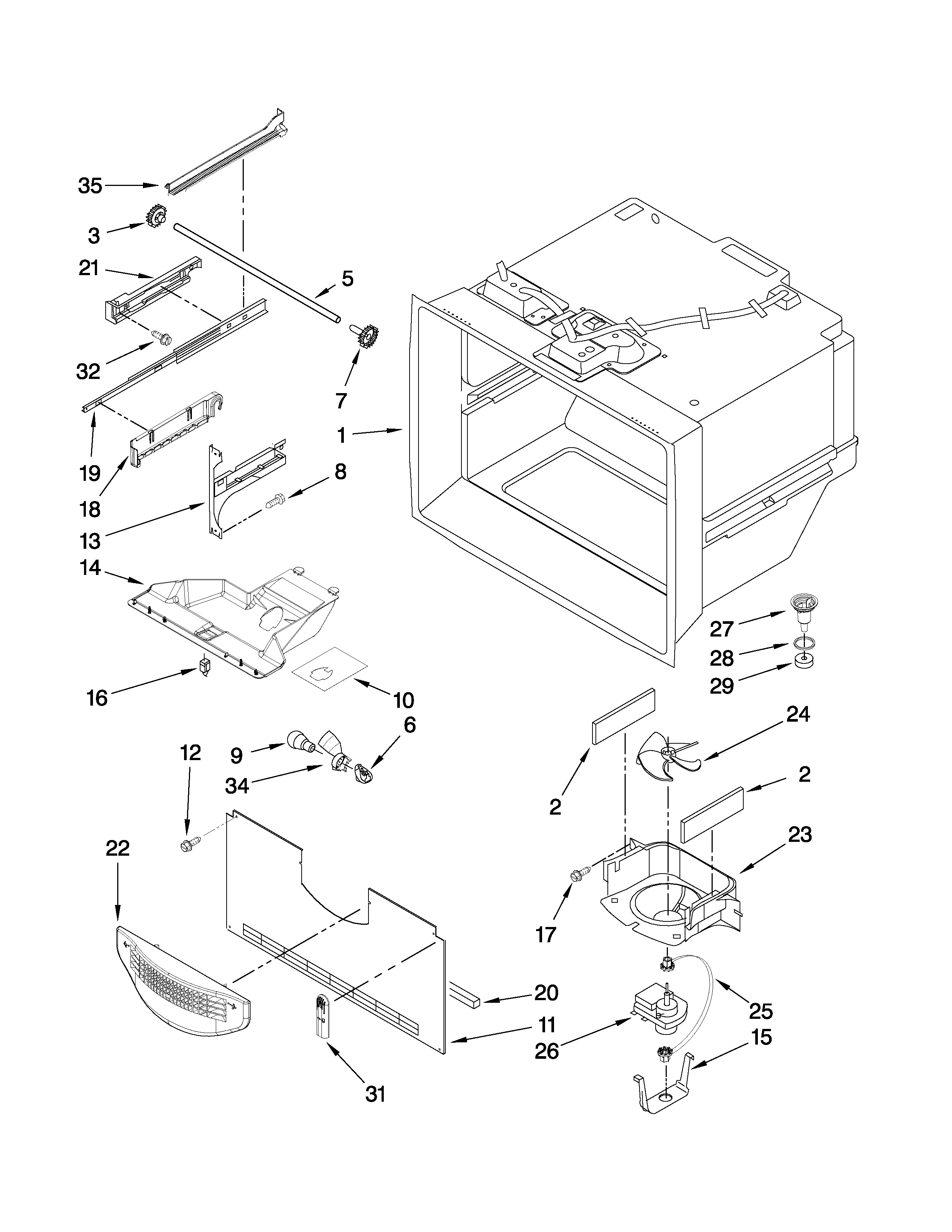 FREEZER LINER PARTS