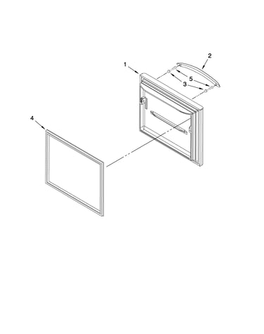Freezer door parts