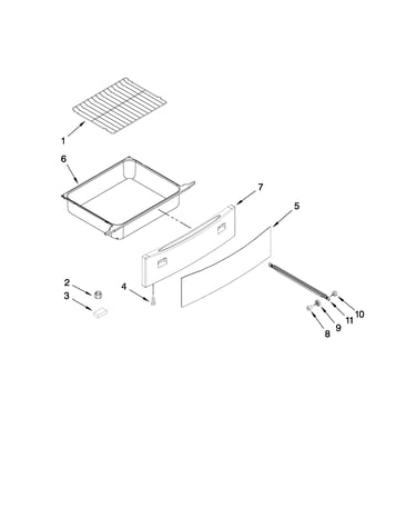 Drawer and rack parts