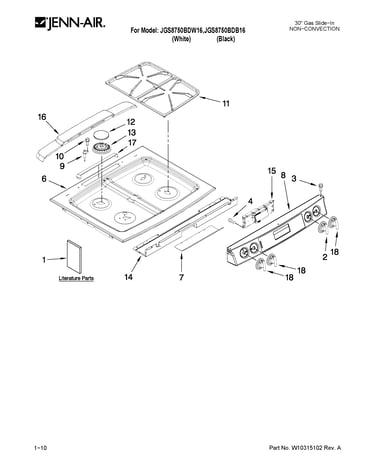 Cooktop parts