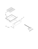 Drawer and rack parts