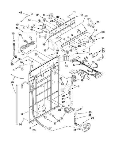 Controls and rear panel parts
