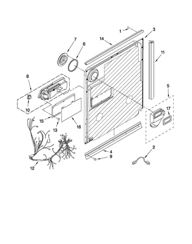 Door and latch parts