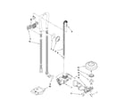 Whirlpool GU3200XTXY0 fill, drain and overfill parts diagram