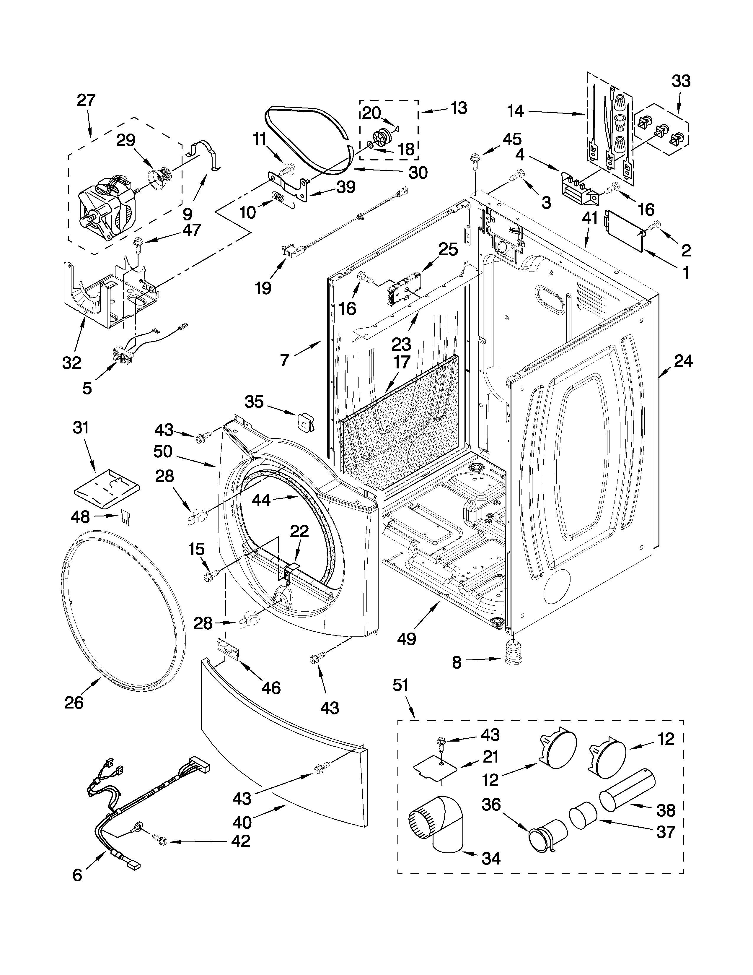 Cabinet parts