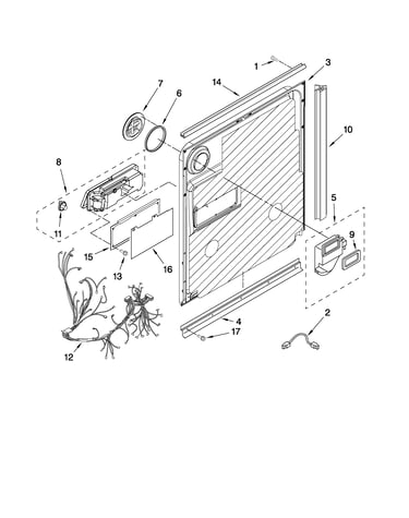 Door and latch parts
