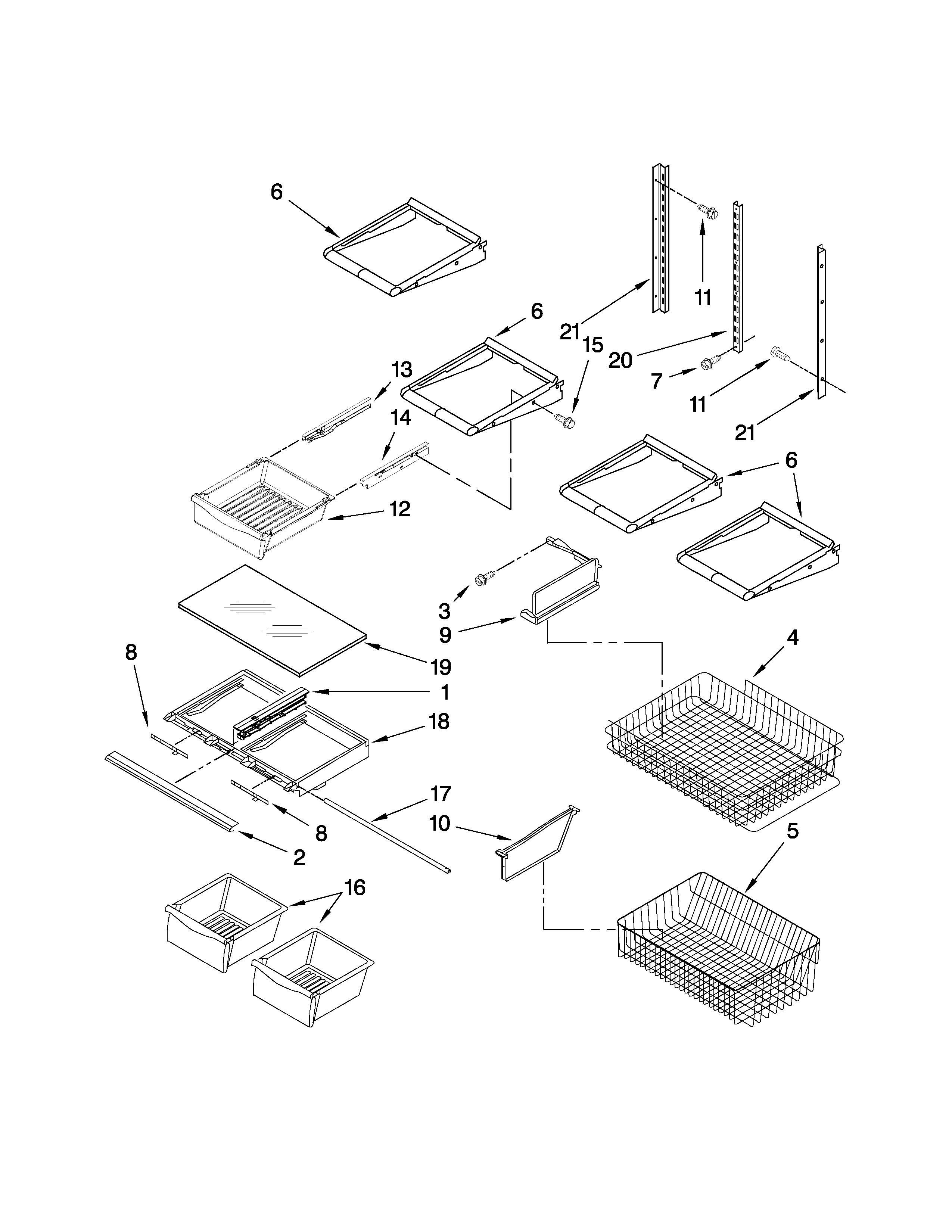 Shelf parts