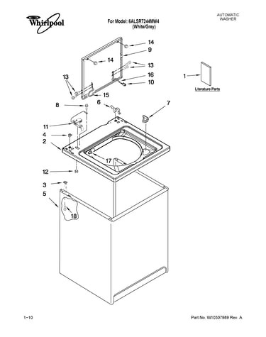 Top and cabinet parts