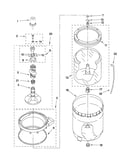 Agitator, basket and tub parts