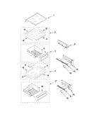 Refrigerator shelf parts