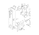 KitchenAid KSSO42FTX04 freezer liner and air flow parts diagram