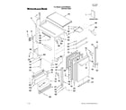 KitchenAid KUIO18NNVS2 cabinet liner and door parts diagram