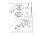 KitchenAid KUDS50FVPA3 pump and motor parts diagram